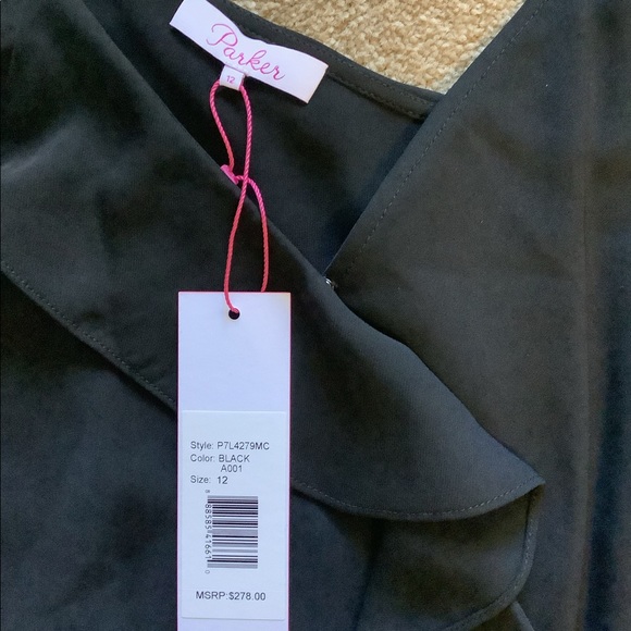 Parker Addison Black Jumpsuit NWT Sz 12 - Picture 5 of 6